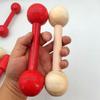 Детские деревянные гантели - Круглые и квадратные головки для фитнеса, звука и игры
