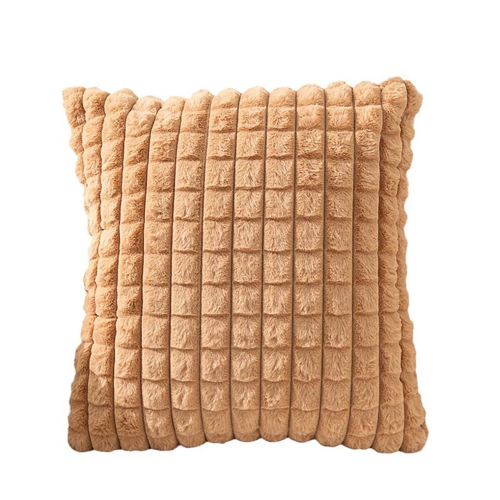 Новогодняя плюшевая наволочка Удобная Легко стирающаяся Наволочка для подушки для украшения дивана и кровати