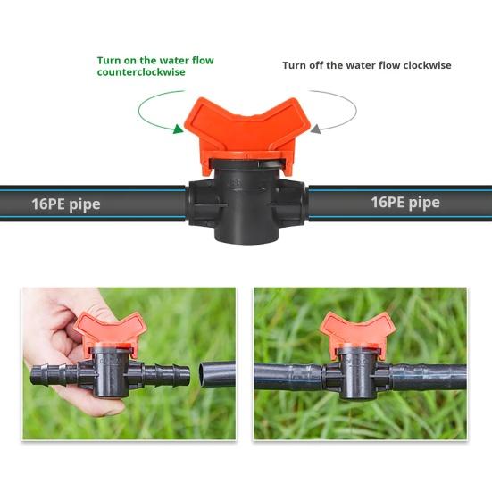 42 шт. Комплект фитингов для капельного орошения. Пластиковые соединители для трубок 1/2 дюйма для систем капельного орошения. Водостойкие, простые в установке аксессуары для капельных линий.
