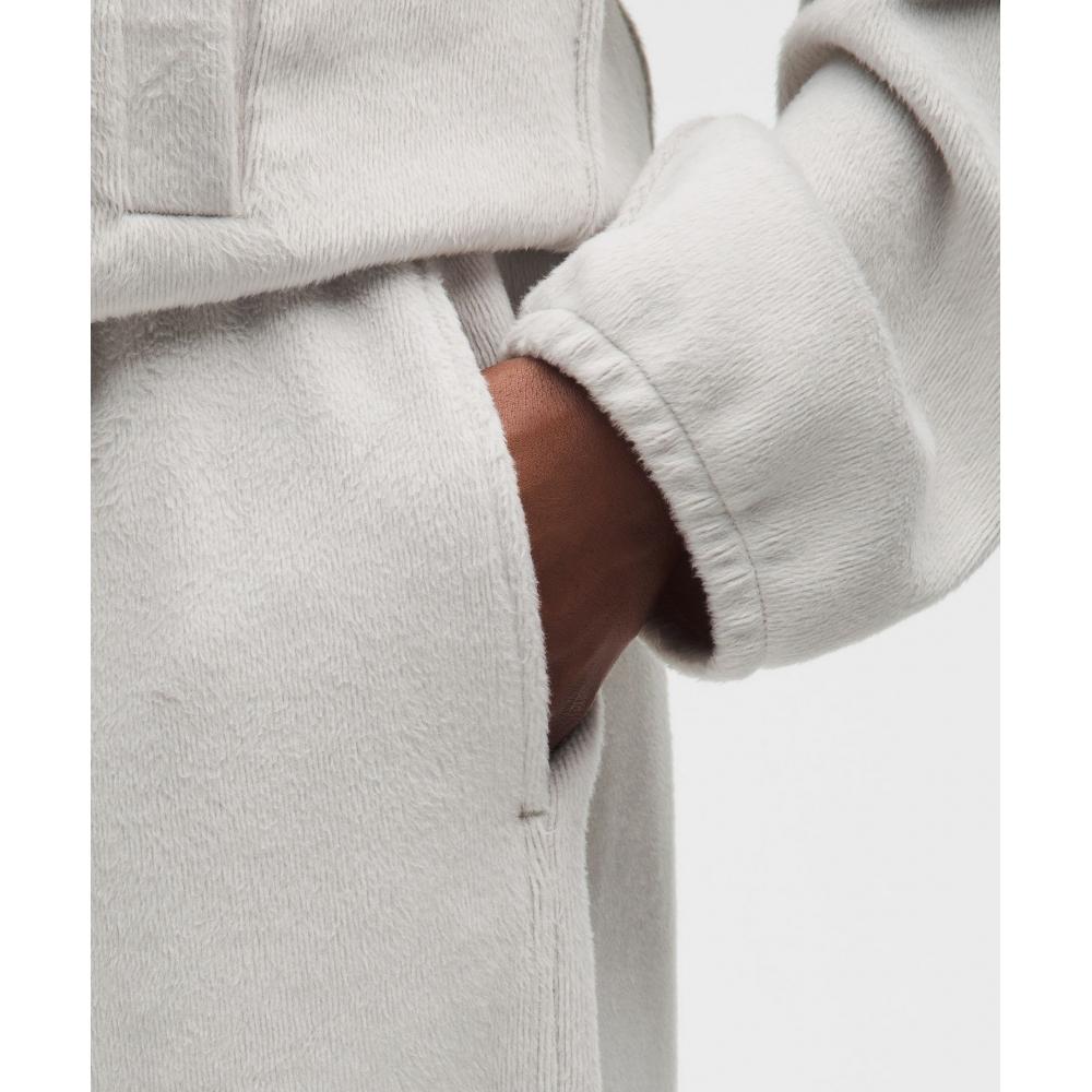 Lululemon Плюшевые велюровые брюки средней посадки цвет голубиный серый