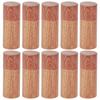 10Pcs Wooden Essential Oil Cylinder Box Storage Bottle Container Travelling Carrier Case2.5cm Outer