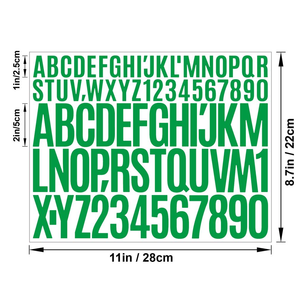 1+2 Дюймовая Наклейка с Буквами Самоклеящийся Винил Водонепроницаемая Подходит для Бутылки для Воды Ручной Скрапбук Постер Наклейка с Буквами