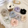 Winter Plush Korean Simple Scrunchie Women Girl Elastic Hair Rubber Band Accessories Tie Hair Ring Rope Headdress Ornaments