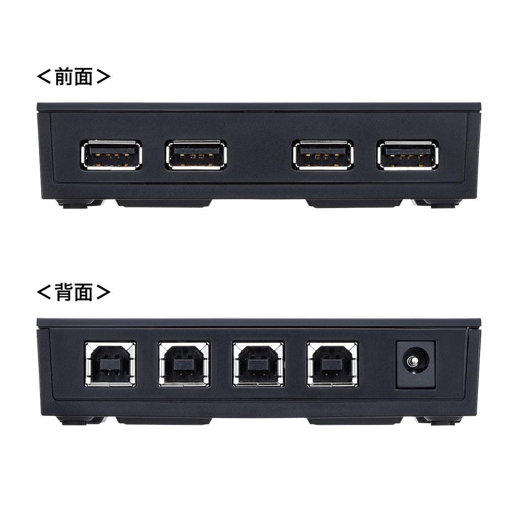 SANWA SUPPLY Ручной переключатель с магнитом 4 USB2.0 (с концентратором, схемы) SW-US44HMG