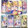 Мягкий противоударный чехол из ТПУ для телефона Redmi 9A 9C 10C 9T 10A K40 Pro 6 7 8 8A 7A K50 9 10 6 Pro, чехол с милым аниме Sailors M-Moons