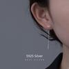 Banyan Tree S925 Silver Snowflake Tassel Earrings for Women – Korean Style