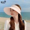 Летняя уличная защита от УФ-лучей ледяной шелк шляпа с открытым верхом универсальная модная с большими полями для показа лица маленькая солнцезащитная шляпа детская