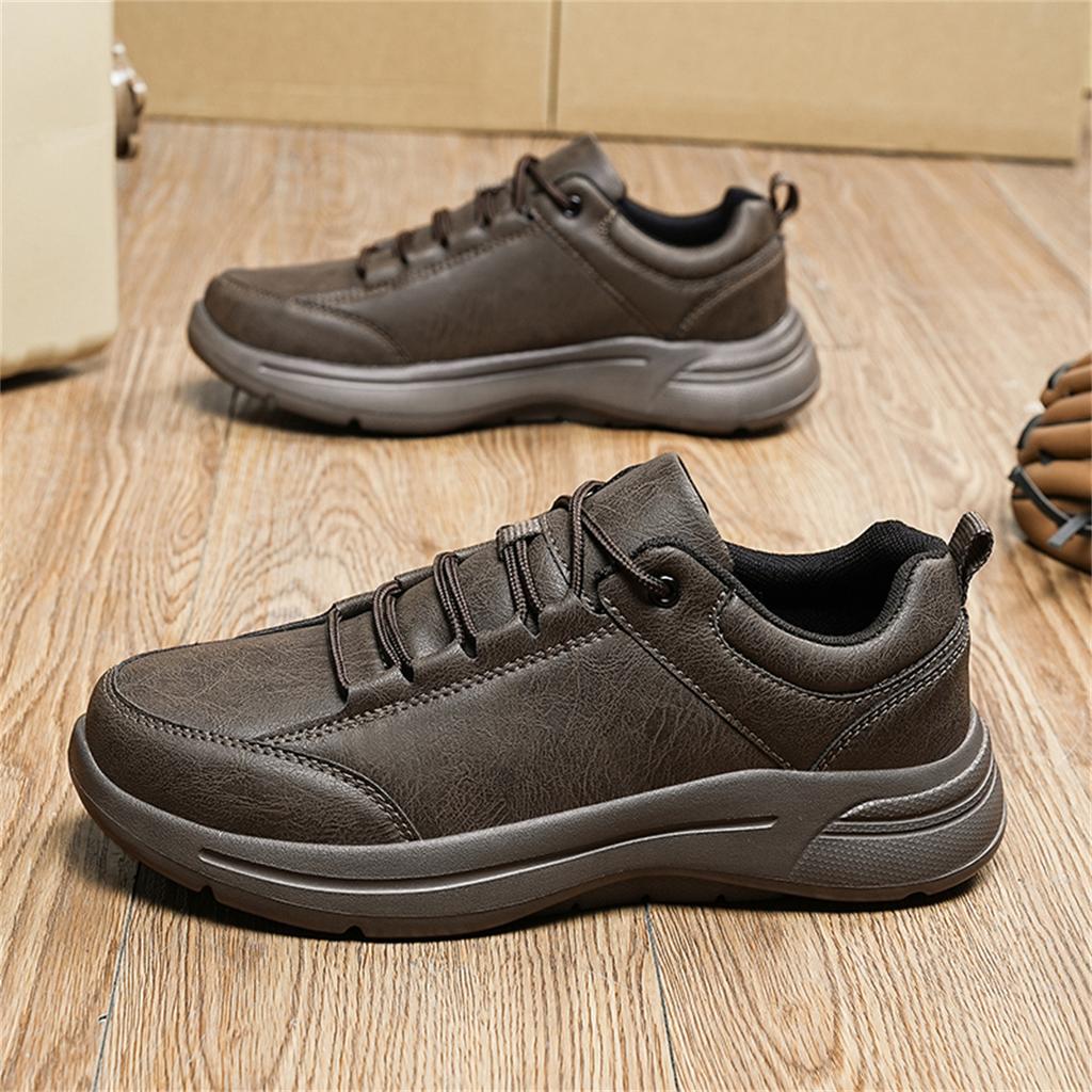 TUINANLE Ручная строчка Кожаные мужские ботинки Повседневная кожаная обувь Мужские ботильоны Крутая обувь Осень