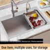 ZISIZ 304 Stainless Steel Deep Single Basin Kitchen Sink