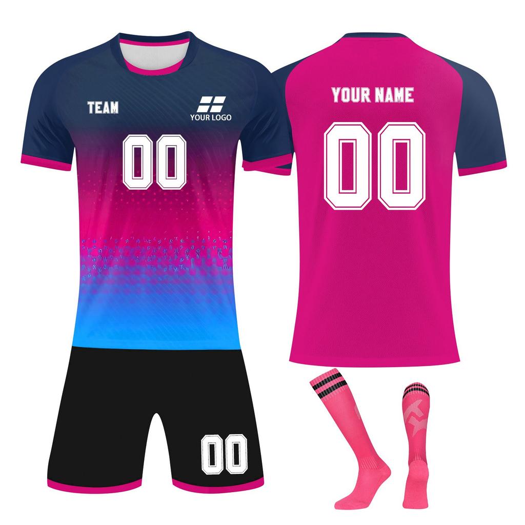 Personalised Shirts Kit Mens Girls With Name Number Custom Football Jerseys For Boys Training Suit
