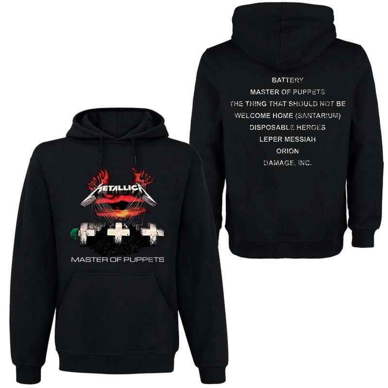 METALLICA Группа Рок Темный Ветер Худи Мужская Уличная Хип-Хоп Одежда Удобный Свитшот с Капюшоном Осень_Зима Личность Мужская Одежда