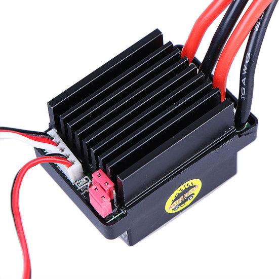 Регулятор скорости щеточного двигателя Double Way 320A ESC для модели лодки с радиоуправлением HSP HPI