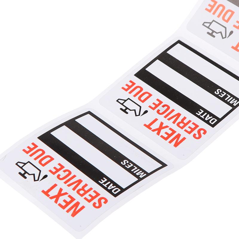 100 шт./рулонные наклейки для замены масла/напоминания об обслуживании, наклейка на окно, наклейка на автомобиль