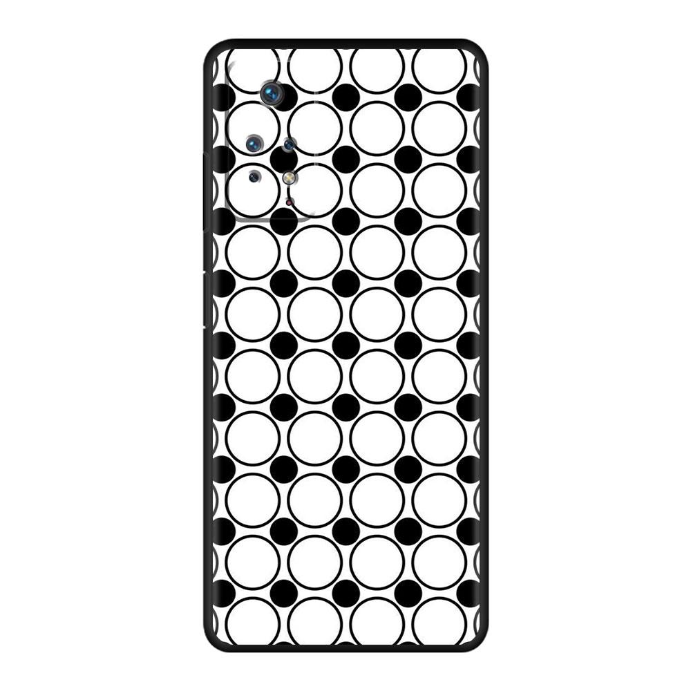 Чехол Celular Funda, черный и белый силикон в горошек для Redmi Note 9T 9A 9 10 9S 8 K40 9C 7 11 Pro 10C 8T K40S