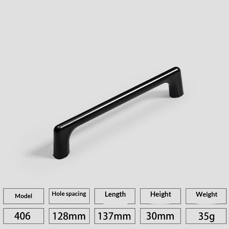 Matte Gold Black Aluminum Alloy Drawer Pulls Fingerprint Resistant Smooth Finish Kitchen Cabinet Handles for Hotel Room Renovation