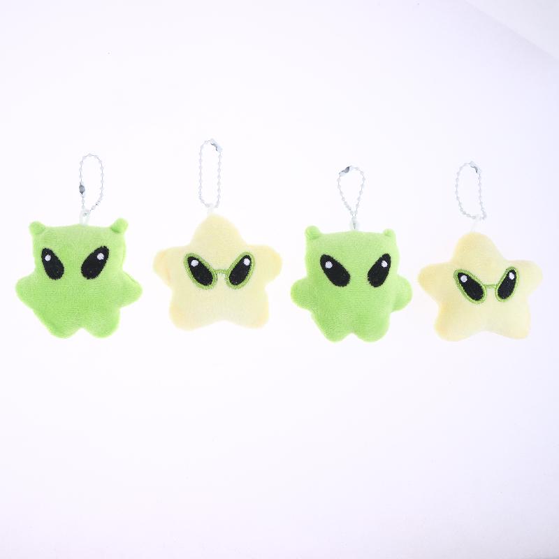 5 шт. Мультяшный плюшевый брелок в виде инопланетянина, милый креативный брелок с мягкой игрушкой, подвеска для сумки, украшение для рюкзака, держатель для ключей для пары