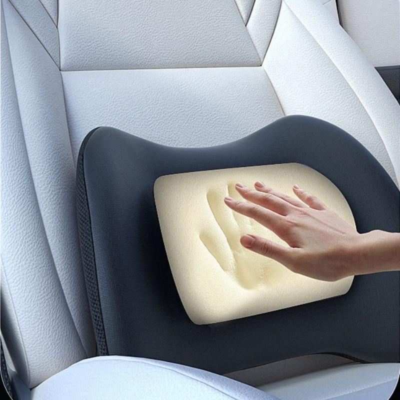 Ergonomic Memory Foam Car Waist Pillow 3D Lumbar Support for Universal Car Seat Vehicle Lumbar Relief Support Cushion Protector