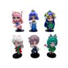 6 Honor of Kings Figures: Luban No. 7, Zhuge Liang, Wang Zhaojun, Angela - 2nd Gen Gashapon Dolls