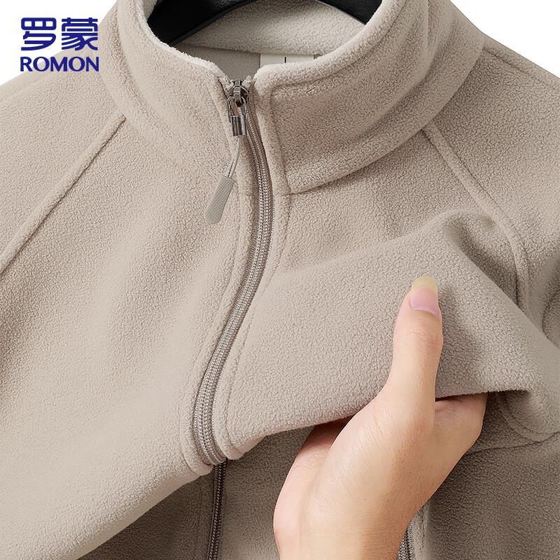 ROMON Men's Fleece-Lined Stand-Collar Jacket 935