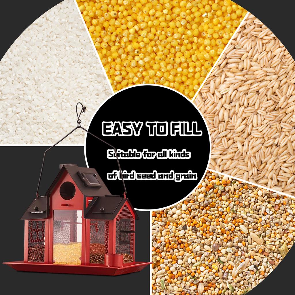 Качели Домик Кормушка Для Птиц Металлический Патио Колибри Кормушка Для Белок С Солнечной Энергией