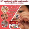 Рождественский Адвент-календарь 24 дня Сделай сам Обратный отсчет Браслет Сюрприз Слепая коробка Рождественское украшение Комбо Браслет Слепая коробка Подарочный набор