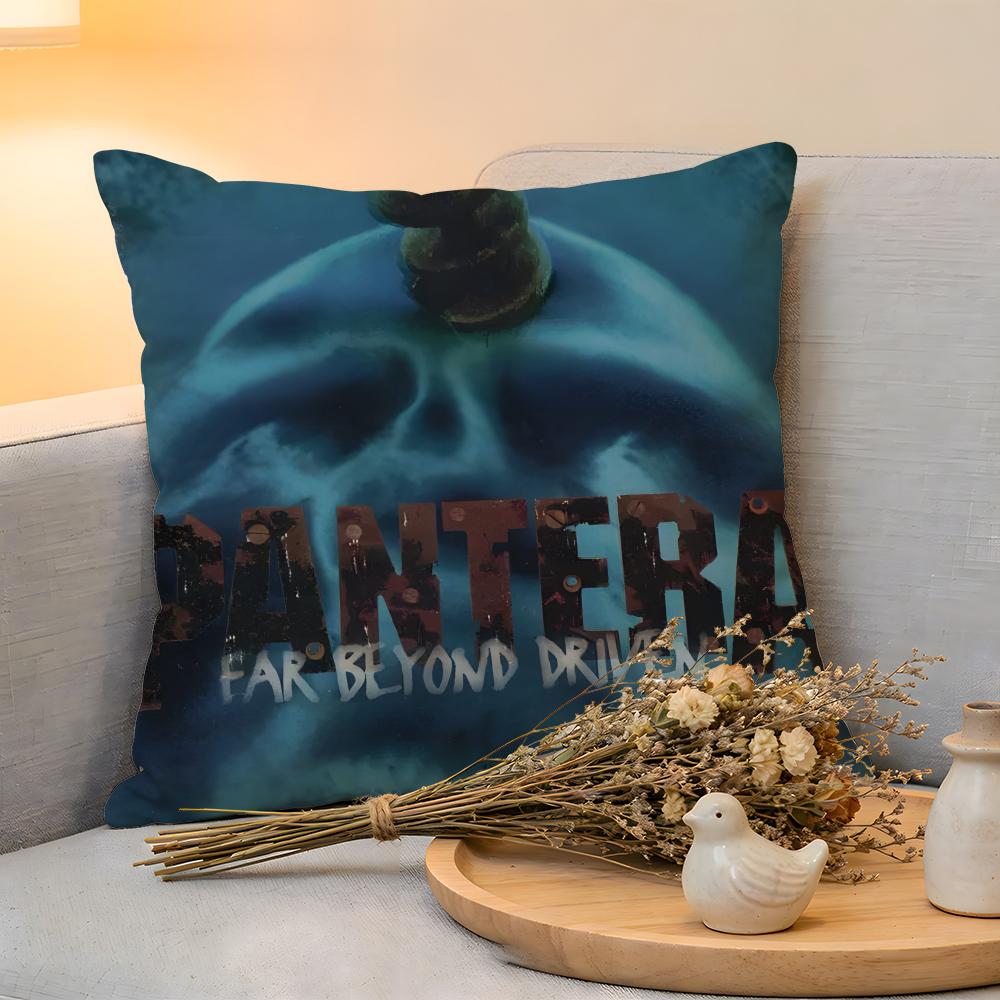 Cushion Cover Linen SkinFriendly Soft Decorative Case for Sofa Home Decor PPantera Band Pillow cover