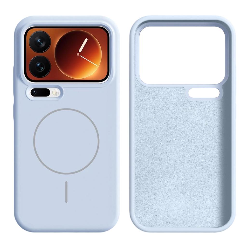 For Xiaomi 17 Pro Magnetic Case Skin-Friendly Liquid Silicone + PC Phone Cover