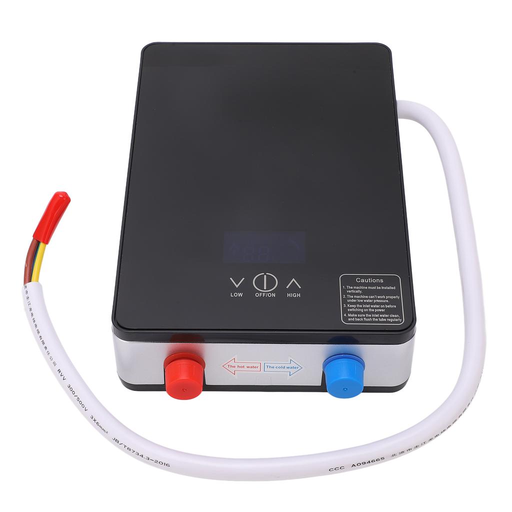 4500W Tankless Water Heater Electric Instant Hot Water Heater Household Bathroom 110V