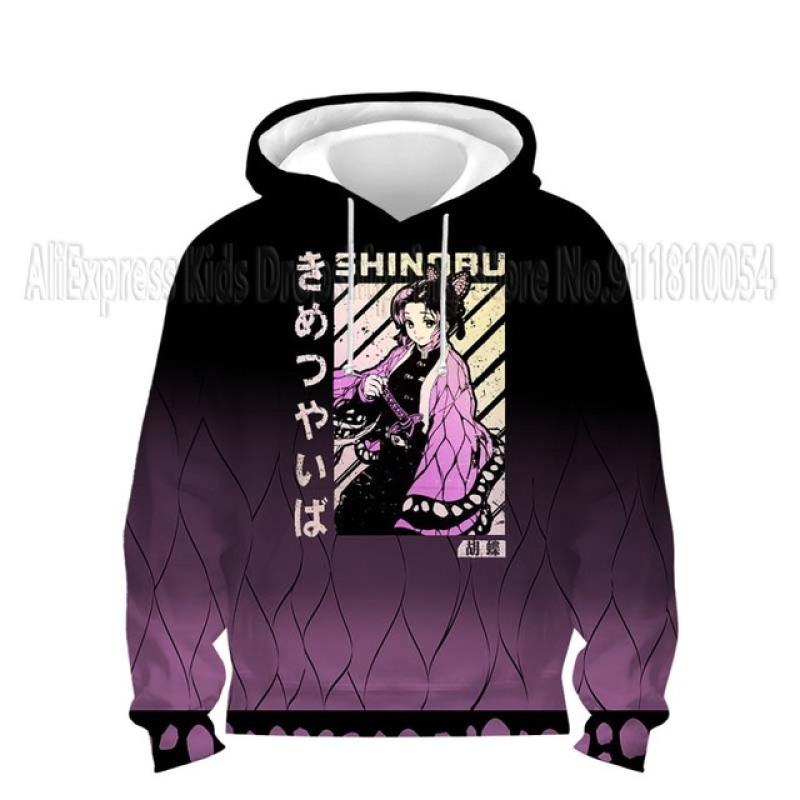 Малыши Демон Slayer 3D принт толстовки детские аниме толстовки мальчики девочки мультфильм свитера детские топы пальто Sudadera Escolar