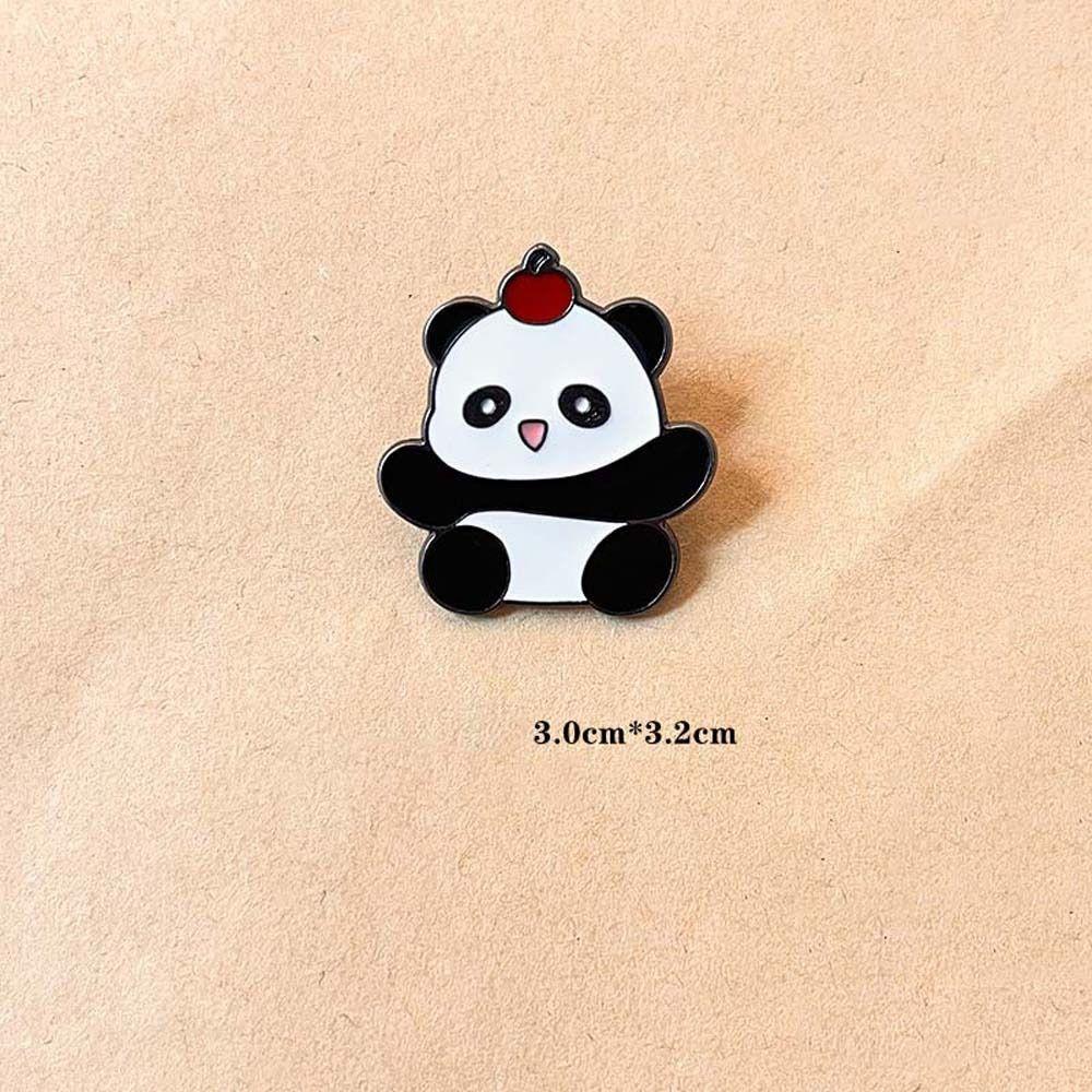Модные украшения Брошь Панда Форма животного Мультяшный значок Панда Значок на лацкан Панда Подарок для друга