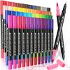 ДУУЛЕМАНГ Акварельная ручка акварельная кисть кисть кисть наконечник акварельное искусство картина раскрашивание искусство офис 48-цветный набор Водные ручки, ручки, маркеры,