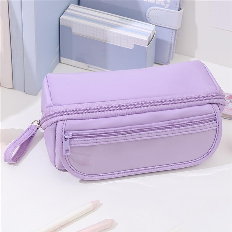 Пеналы большой емкости пенал простой стиль канцелярские принадлежности для школы офисные пеналы