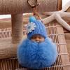 Baby Fluffy Pompom Plush Doll Hanging Pendant Key Ring Keychain