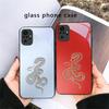 Секретный узор Xuanjin для Redmi Note 14 Pro+ 13 Pro 8 9 9S 12S 10 Pro 11 12 13C 14C A3 12 13 K60 Ultra Черный Стеклянный Чехол для Телефона