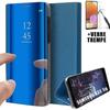 Protective Case - PROSHOP - for Samsung A33 5G - Mirror Effect - Translucent Window - Blue