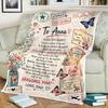 Personalized Letter Daughter Fleece Blanket, Gift From Dad, Sentimental Love Letter Throw, Birthday Christmas Gift For Daughter
