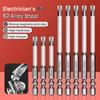 5PC 65mm 110mm Magnetic Special Slotted Cross Screwdriver Bit For Electrician For Socket Switch Hand Tools