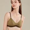 Нижнее белье без маркировки, женское нижнее белье, без стального кольца, бюстгальтер для девочек, удобный бюстгальтер с треугольной чашкой и плоской грудью