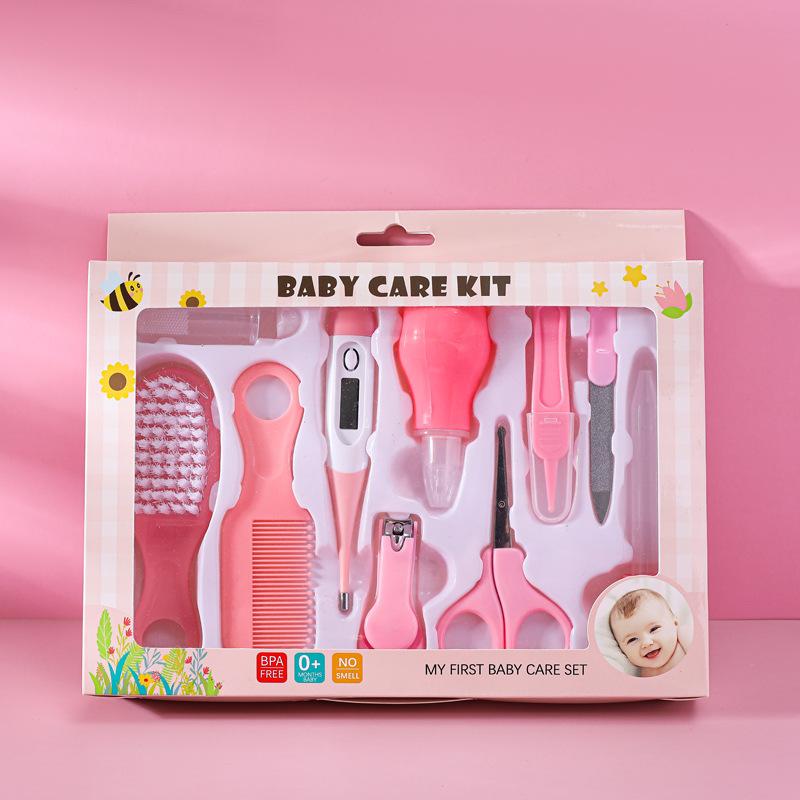 Baby Care Set with Nail Trimmer for Babies Health Newborn Safety Kit Hair Daily Care Kit For Newborn Babies Thermometer High Quality Set