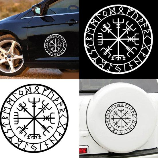 Уникальная руна компаса, автомобильная наклейка, наклейка для мотоцикла, ноутбука, украшение «сделай сам»