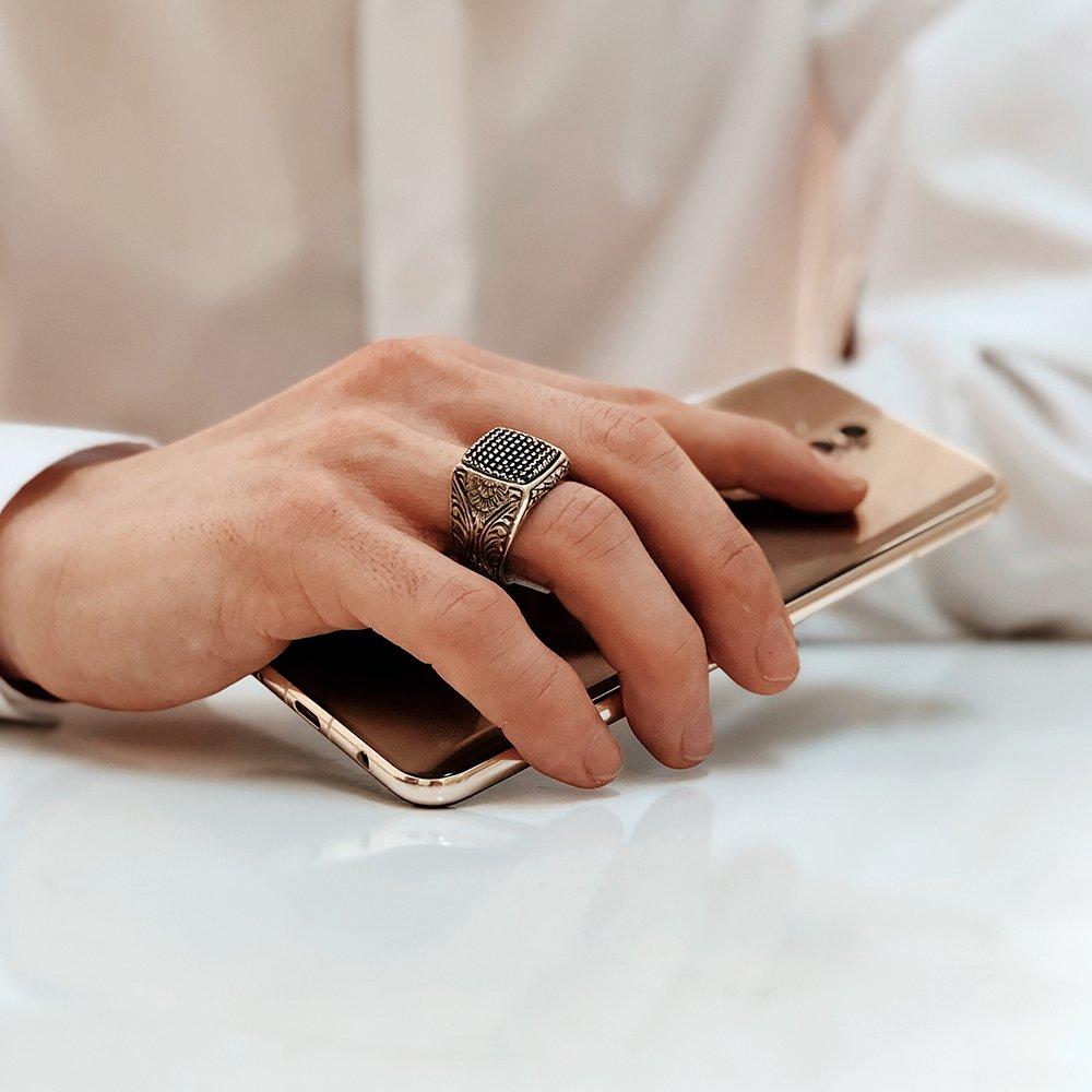 Калем Ишчиликли Микро Ташлы 925 Аяр Гюмюш Юзюк