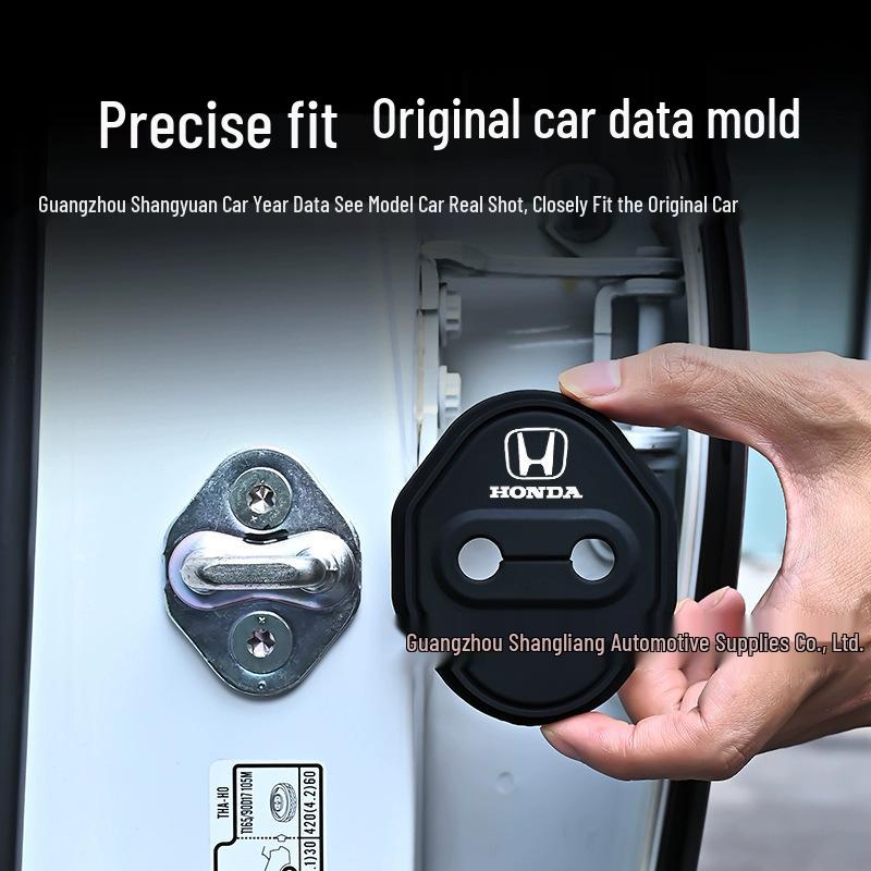 Накладка на замок двери Honda: Силиконовый амортизирующий бампер для Accord, Vezel, Fit, Elysion