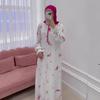 Middle East Muslim 2024 Spring Floral Design Long Dress
