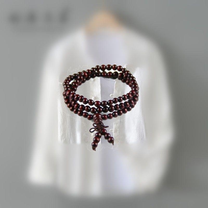 Мужская летняя рубашка поло ретро из хлопка и льна