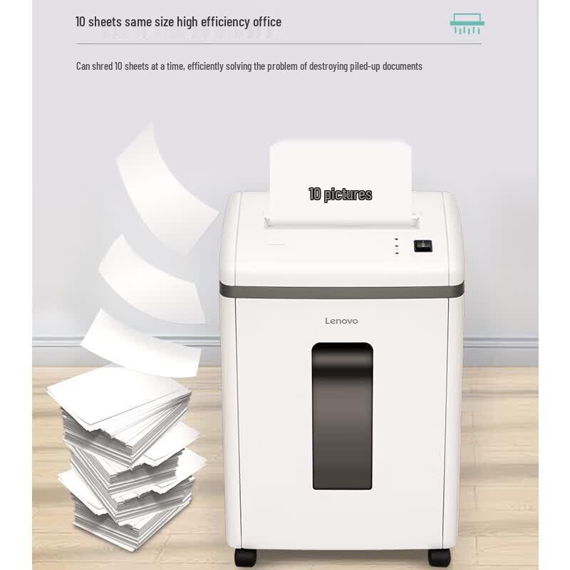 Lenovo LX-C8110 Level 5 Commercial Multifunction Shredder CN plug (adapter included)