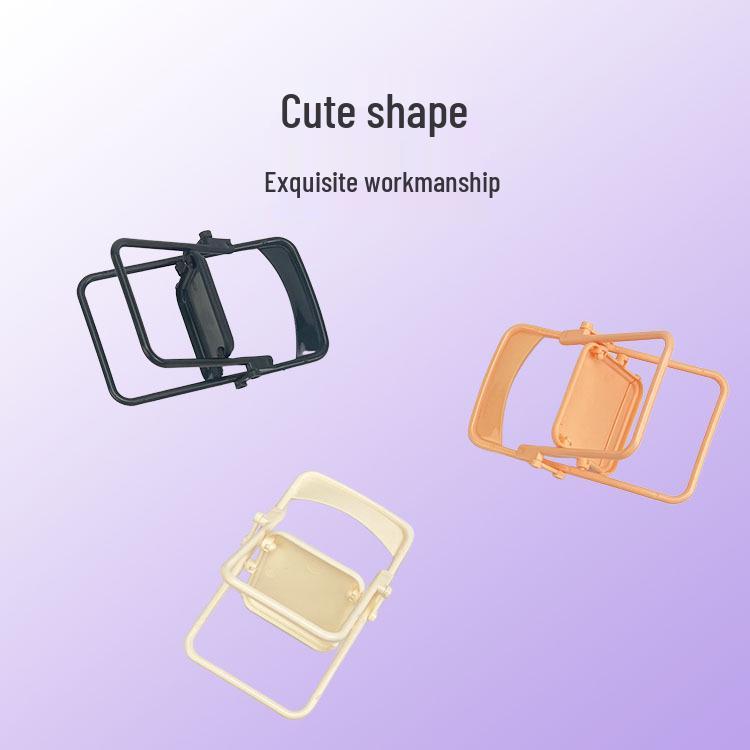 Миниатюрный красочный складной стул кукольное украшение - креативный декор для рабочего стола детская игрушка