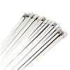 Metal Zip Ties 304 Stainless Steel Cable Tie Heavy Duty Self-Locking Strap Ties Multi-Purpose Metal Exhaust Wrap Lock