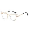 Качественные Дизайнерские Солнцезащитные Очки Женские Бренд Полые Ретро Мода Кошачий Глаз Солнцезащитные Очки Женские Металлические Роскошные Очки для Вечеринки