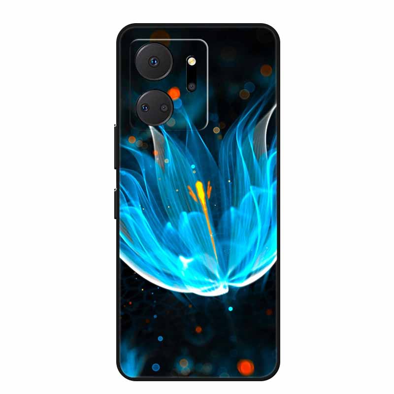 Чехол для телефона Honor X7a Задняя крышка Чехол X 7 a Coque Ударопрочный Черный Силикон Мягкий Funda Для Honor Play 7T 7 T Чехол Play7T Capa