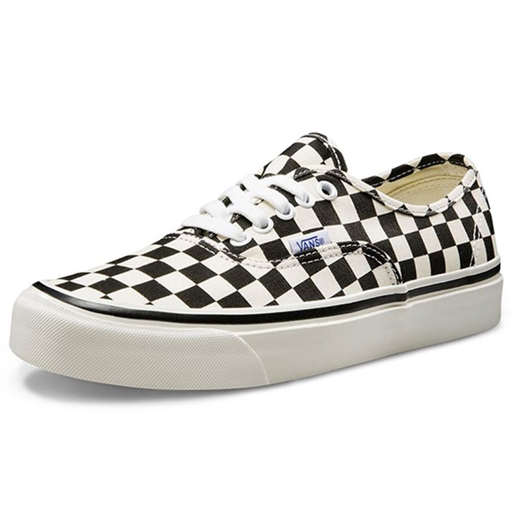 Vans Authentic 44 DX Anaheim Factory Unisex Sneakers White Black Checkerboard VN0A38ENOAK